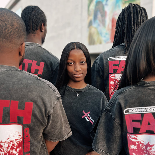 SUMMER LIMITED EDITION - OVERSIZED DENIM FAITH TEE