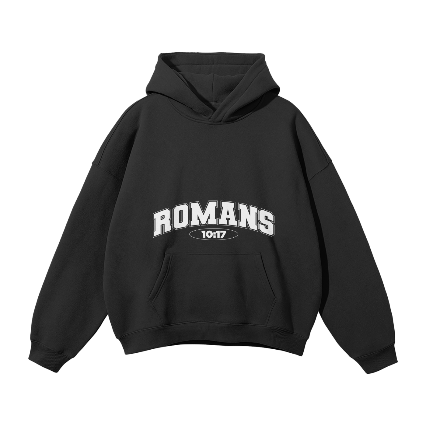 FAITH OVERSIZED NEW HOODIE | BLACK