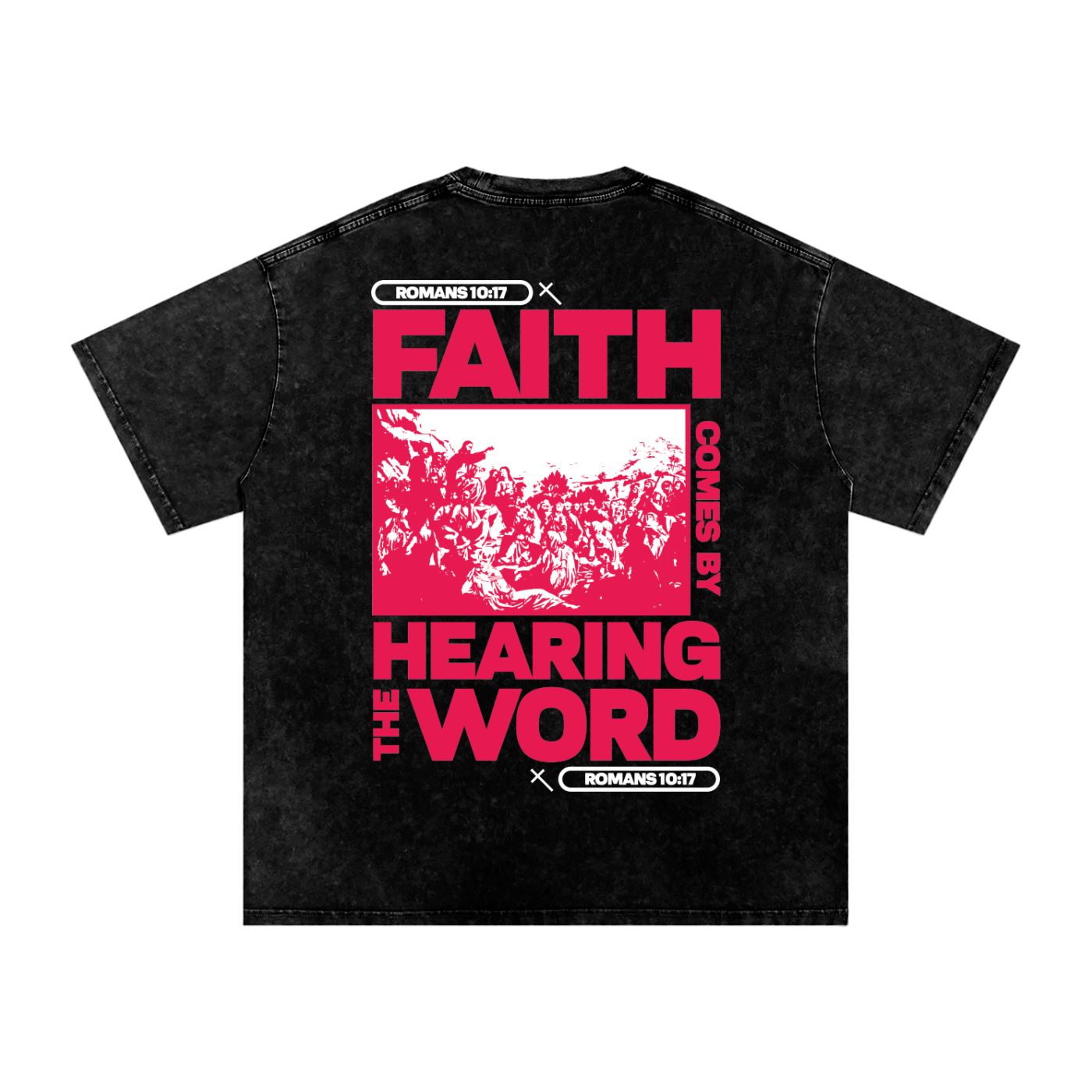 SUMMER LIMITED EDITION - OVERSIZED DENIM FAITH TEE